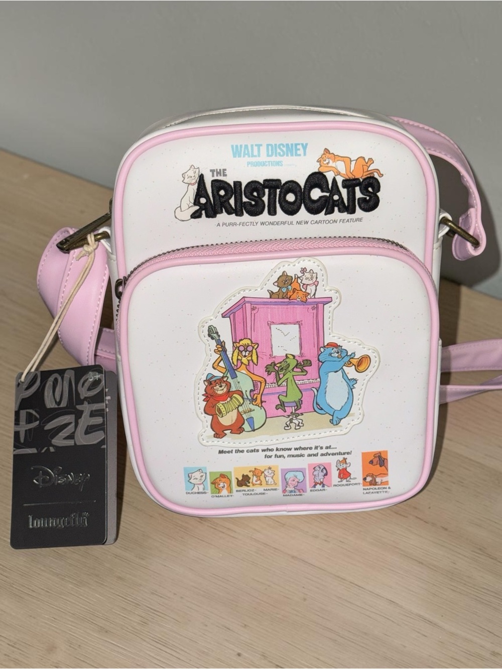 Loungefly The Aristocats Poster Passport Crossbody Bag